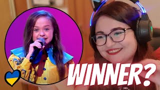 Ukraine 🇺🇦 Junior Eurovision 2023  Anastasia Dymyd – Kvitka  SPANISH REACTION [upl. by Vowel]