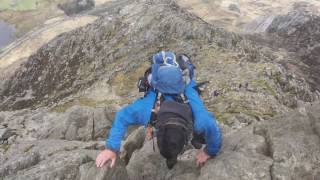 North Ridge of Tryfan Snowdonia Scrambling [upl. by Marashio]