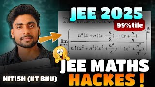 JEE MATHS STRATEGY  99 Percentile  Score 80 [upl. by Claribel]