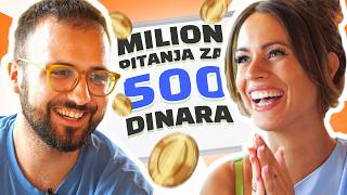 INFLUENSERI Odgovaraju  MILION Pitanja Za 500 DINARA [upl. by Aicrag]