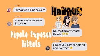 Haikyuu Kiyoko Exposes Tiktokspt 6𝕙𝕩𝕟𝕖𝕪𝕓𝕖𝕖 [upl. by Clovis]