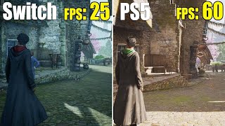 Nintendo Switch vs PS4 vs PS5  Hogwarts Legacy [upl. by Zetrauq]