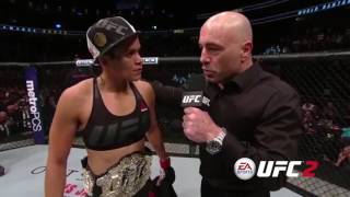 UFC 207 Amanda Nunes Octagon Interview [upl. by Ahsiliw]