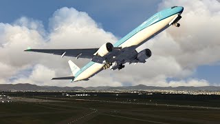 Aerofly FS Global Ultra Graphics Quality with Special Config Milan B777 Take Off [upl. by Kralc715]