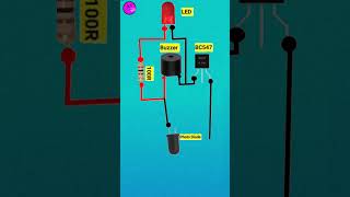 bc547 transistor photo diode project circuit diagram shorts [upl. by Anirtap]