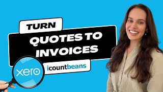 How to Accept a Quote and Convert into an Invoice from Xero  Tutorial [upl. by Areemas]