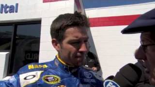 Martin Truex Jr Kasey Kahne huge crash 2011 Goodys Fast Relief 500 [upl. by Annayak]