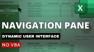 Enhance Your Workflow with a Custom Navigation Pane in Excel [upl. by Sabino]