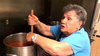 Aunt Anna making the Milanese sauce [upl. by Jedthus]