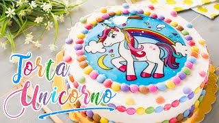 Torta di Compleanno Unicorno per Bambini  Come Mettere lOstia su una Torta  55Winston55 [upl. by Mikey]