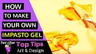 Impasto painting  How to make your own Impasto gel for thickening acrylic paint [upl. by Lothair321]