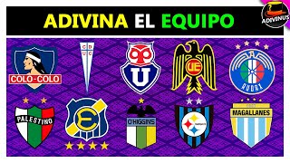 ADIVINA EL EQUIPO DE FUTBOL CHILENO  ADIVINA EL ESCUDO DE FUTBOL LIGA CHILENA  QUIZ CHILE [upl. by Jenness]