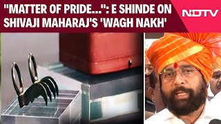 Shivaji Maharaj  quotMatter Of Pridequot E Shinde As Shivaji Maharajs Wagh Nakh Returns Home [upl. by Phail]