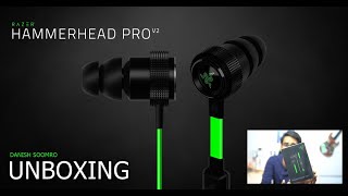 UNBOXING  RAZER HAMMERHEAD PRO V2  THE BEST GAMING BEAST EARPHONES  Danish Soomro [upl. by Russon247]