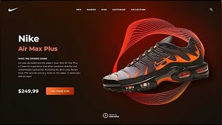 Build A Responsive Shoe Website using  HTML amp CSS  Tutorial  how to create a website using html [upl. by Ennovyhc]