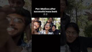 Ek Mass bunk esa bhi😂🤣explore mbbs medschool funny viralshorts unilife collegelife [upl. by Anirac]