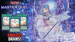 DRAW ENDLESS CARDSUNLIMITED JUDGMENT  SPELLBOOK WITCHCRAFTER DECK PROFILE YUGIOH MASTER DUEL [upl. by Palma160]