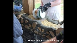 Cordwood Workshop  Mortar MIxing [upl. by Xam]