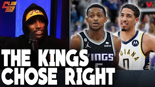 Jeff Teague says Kings picking DeAaron Fox OVER Tyrese Haliburton with Pacers trade was RIGHT MOVE [upl. by Harpole232]