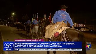 Encerramento da Semana Farroupilha em São José Invernada Artística e Chama Crioula [upl. by Eeleimaj]