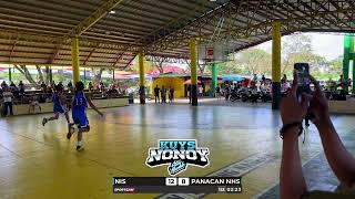 DISTRICT MEET SECONDARY BASKETBALL NIS VS PANACAN NHS ballislifeph highlights [upl. by Anabahs189]