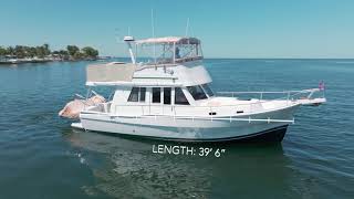 Tour the 2001 Mainship 390 Trawler A Classic Beauty at Sea [upl. by Eelan]