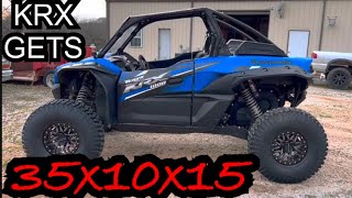 KRX 1000 SXS GETS 35S INSTALL AND TESTING [upl. by Baker269]