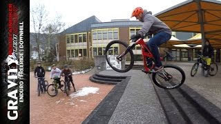 MTB Games 1  GAME OF BIKE Easy Moves  Streetbiken  Urban Enduro  Leo Kast [upl. by Ennaerb]