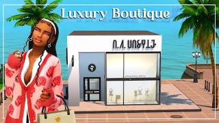 LUXURY HANDBAG BOUTIQUE 💗DEEcorate💗THE SIMS 4 CC SPEED BUILD [upl. by Citarella]