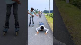 Skating unexpected public reactions😱😭skatersinline skatesskateboardingshortsyt shorts [upl. by Ailec]