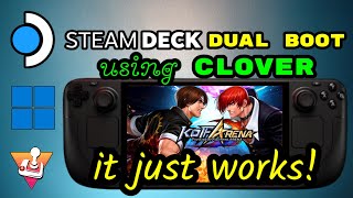 Steam Deck LCD  Windows 11 Easy Dual Boot  Triple Boot Guide via Clover  SteamOS Windows Batocera [upl. by Ynoble]