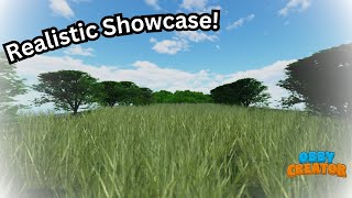 How to make a REALISTIC SHOWCASE in Obby Creator [upl. by Eenaej]