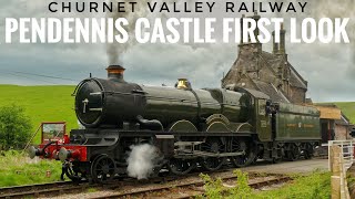 4079 PENDENNIS CASTLE ON TEST AT CHURNET VALLEY RAILWAY CLIMBING IPSTONES BANK 1ST MAY 2024 [upl. by Arbed457]