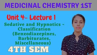 Sedative and Hypnotics Classification Benzodiazepines  Barbiturates Medicinal chemistry 4th sem [upl. by Lednahc]