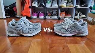 New Balance Made in USA 990v4 vs 990v5 Comparison Sizing Design and Comfort [upl. by Baron]