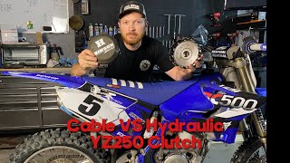 Hinson Clutch install YZ250 How to in install Magura conversion kit [upl. by Ased534]