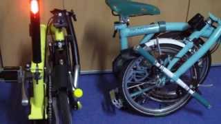 Brompton Folding Bike 2015 New colours Faltrad xxs Light skin Seatpost [upl. by Elias24]