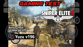 Sniper Elite 4  Yuzu v196  Mediatek Dimensity 1200  Xiaomi 11T Test [upl. by Delaney]