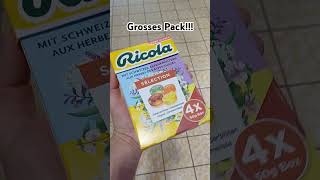 Riesen Packung Ricola ricola food süßigkeiten sweet health bigger voice youtubeshorts [upl. by Nnylyt]