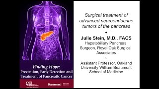 Surgical Treatment of Advanced Neuroendocrine Pancreas Tumors [upl. by Ellswerth]