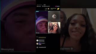 Messy Maj live PT2 AB CHEATED ON HIS GIRLFRIEND ‼️😳 [upl. by Fugere]