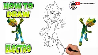 How To Draw Electro  Spidey And His Amazing Friends drawing art electro spideyandfriends [upl. by Melcher]