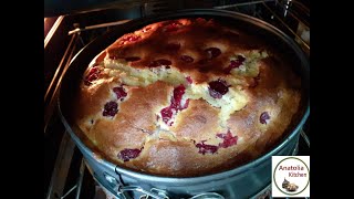 Vişneli Kek Tarifi 🥧🍒 Cherry Cake Recipe 🍒 [upl. by Brine]