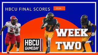 HBCU Football Week Two Scores  HBCUGameDaycom [upl. by Ennoira]