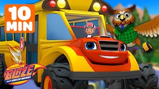 Blaze Transforms into a SCHOOL BUS Special Mission Blaze amp MORE 🚌  Blaze and the Monster Machines [upl. by Hatti188]