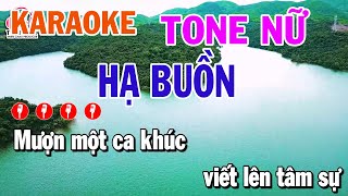 Hạ Buồn Karaoke Toen Nữ Nhạc Sống Phối Mới Hay  Mai Văn Chi [upl. by Ehrman]