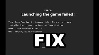 HOW TO FIX Minecraft quotYour Java Runtime is Incompatiblequot Java 16 1161 [upl. by Naro53]