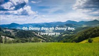 IRISH SONGS DANNY BOY Londonderry Air WORDS LYRICS Sing Along O DANNY BOY Irishsongs music [upl. by Hnahk]