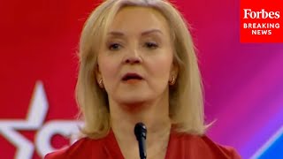 Liz Truss Claims We Have Ten Years To Save The West At CPAC 2024 [upl. by Ceciley]