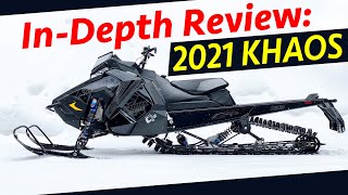 the SNOWEST show InDepth Review 2021 Polaris KHAOS 850 [upl. by Iramohs]